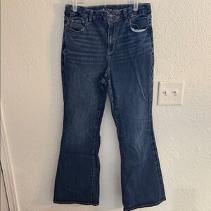 American Eagle Outfitters Dark Blue Flare Jeans